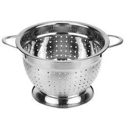 Дуршлаг из нержавеющей стали Премиум д18см h11,5см, 1,5л, s0,30мм, с ручками, на подставке (Китай)