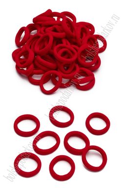 Резинки бесшовные для волос "Premium" 3 см (80 шт) SF-7340, красный №8009