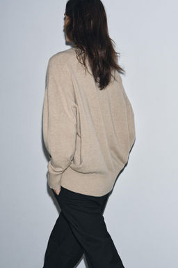 100% WOOL OVERSIZE JUMPER - Zara фото 3