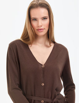 Kahverengi Comfort Fit Triko H_rka