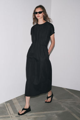 ZW COLLECTION PLEATED MIDI DRESS - Zara фото 23