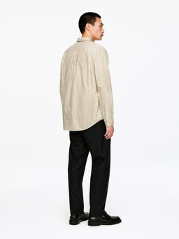 Camisa relajada de tejido microtexturizado - H&m фото 4