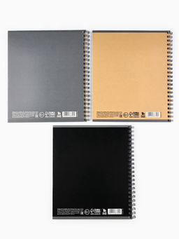 Цена за 2 шт. Тетрадь в клетку, 48 л., А5, на спирали, блок №1 «Минимализм» МИКС