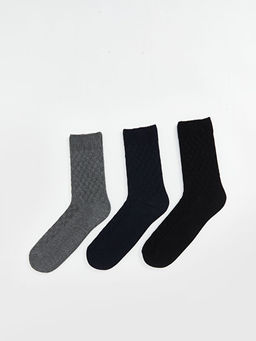 Desenli Erkek Soket ?orap 3l?