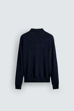 100% WOOL KNIT POLO SHIRT - Zara фото 8