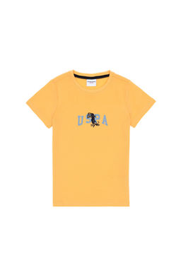 Erkek _ocuk Kavun Bisiklet Yaka Ti__rt Sepette S_rpriz _ndirim - U.s. polo assn фото 2