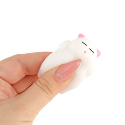 Хлопушка пневматическая Котик 30 см серпантин, мялка - Страна карнавалия фото 5