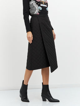 юбка черная стеганая - Glenfield фото 6