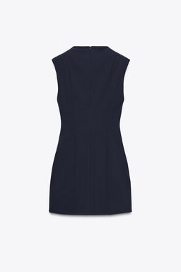 SHORT DRESS WITH SHOULDER PADS - Zara фото 7