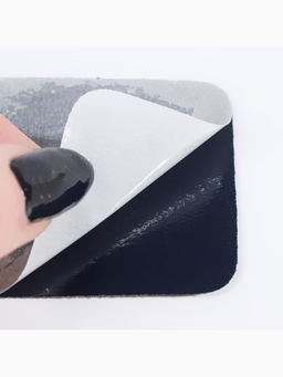 Цена за 4 шт. Заплатки для одежды, 5,5 × 5,5 см, клеевые, пара, цвет тёмно-синий