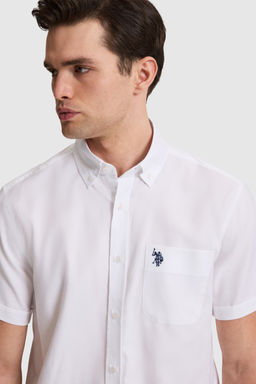 Erkek Beyaz K_sa Kollu G_mlek - U.s. polo assn фото 2