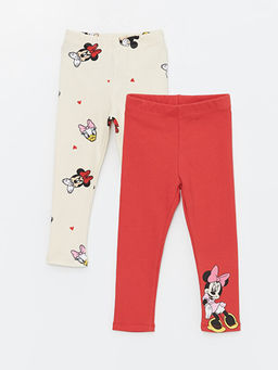 Beli Lastikli Minnie Mouse Bask?l? K?z Bebek Tayt 2li