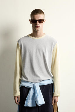 CAMISETA RELAXED FIT COLOR BLOCK / Multicolor - Zara фото 2