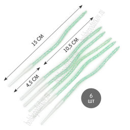 Свечи праздничные Спираль (6 шт) SF-7830, аквамариновый - Больше подарков фото 2