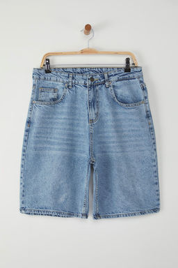 TRENDYOL MAN Mavi Baggy Denim Kot Sort TMNSS25SR00031 - Trendyolmilla фото 2