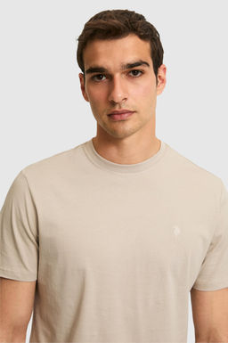 Erkek Regular Fit Bisiklet Yaka Ta_ Basic Ti__rt