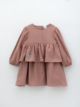 Платье хлопковое сухая роза, розовый - Lesi kids фото 14
