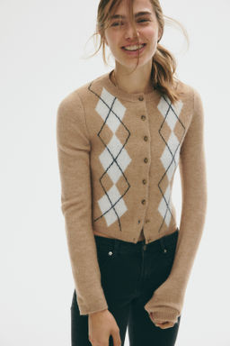 C?rdigan en punto jacquard - H&m фото 4