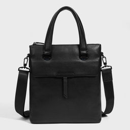 Сумка мужска, кожа, MIRONPAN 860423 Черный