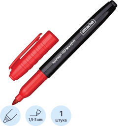 Маркер перманентный ATTACHE красный 1,5-3мм.  фото 2