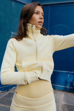 CHAQUETA FELPA CREMALLERA / Amarillo - Zara фото 4