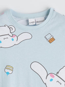 Bisiklet Yaka Cinnamoroll Bask?l? K?z ?ocuk Pijama Tak?m?