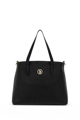 Женская черная подарочная сумка в штучной упаковке с шарфом - U.s. polo assn фото 5