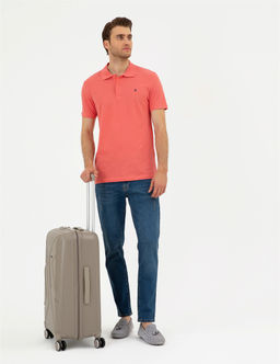 Pembe Slim Fit Basic Ti__rt
