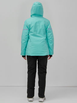 Горнолыжная куртка женская зимняя бирюзового цвета 01_1Br - Chunmai фото 13
