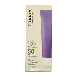 Легкий увлажняющий солнцезащитный крем с черникой, солнцезащитный фактор 50 от УФ-лучей типа B (Sun Protection Factor SPF50), высокая степень защиты от УФ-лучей типа А (Protection Grade of UVA PA++++) Frudia, Корея, 50 г