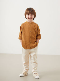 Hakim Yaka Erkek ?ocuk G?mlek ve Pantolon 2li