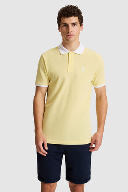 Erkek AГДk SarД Regular Fit Polo Yaka TiЕГrt