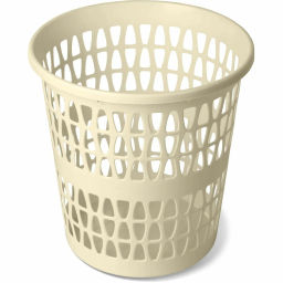 Корзина д/мусора 11л ФЕСТА слоновая кость