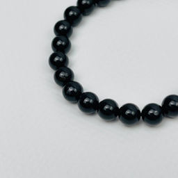 Браслет из черного Турмалина с Кианитом 17 см