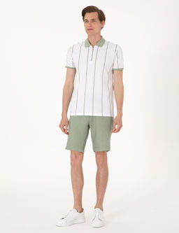 _a_la Ye_ili _izgi Detayl_ Slim Fit Polo Yaka Ti__rt