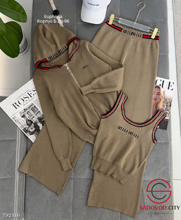 Костюм женский тройка с капюшоном