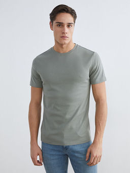 Bisiklet Yaka Penye Erkek Ti??rt