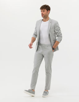 Gri Ekstra Slim Fit Spor Tak_m Elbise
