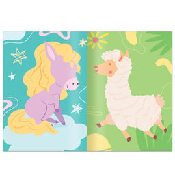 Книга с наклейками Поняшки и милашки. Создай свою милашку, 12 стр., 68 наклеек