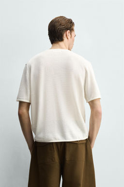 VISCOSE BLEND KNIT T-SHIRT - Zara фото 11