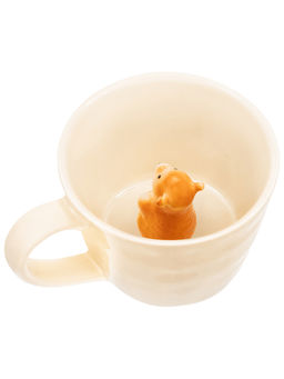 Кружка 300 мл 14*10*7,5 см "Медвежонок" с фигуркой внутри, фарфор