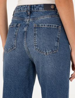 _ndigo Mom High Waist Fit Jean Pantolon