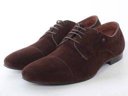 1912-1B-72 BROWN Полуботинки мужские (натуральная замша)