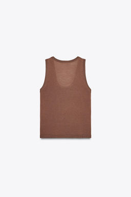 100% WOOL SLEEVELESS TOP