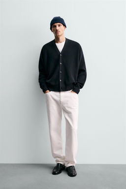 REGULAR FIT COTTON CARDIGAN
