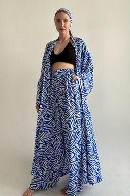 Кимоно BEACH069/02/Белый, синий