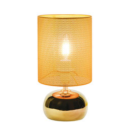 UML-B307 E14 GOLD/COPPER Светильник настольный декоративный под лампу Е14, 40W. Механический выключатель. Золотой/Медный. ТМ Uniel