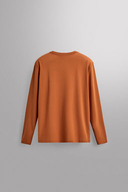 CAMISETA T?CNICA GRAVEL MANGA LARGA ESTRUCTURA / Ocre