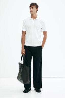 Polo en punto con textura Slim Fit - H&m фото 8