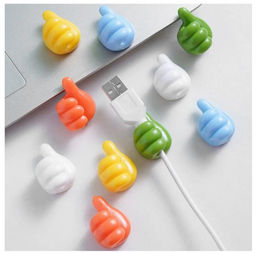 Держатель кабеля в форме руки 10шт, цвета в ассортименте